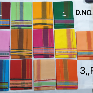 MEN PURE COTTON 3PET PANCHAKACHAM COTTON DHOTI-9X5 SIZE